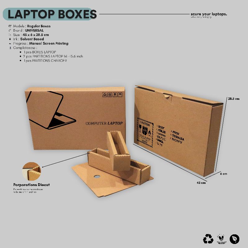 

Kardus Dus Box Kotak Tempat Laptop Universal bisa untuk semua merk