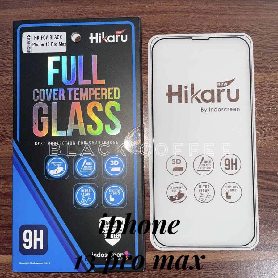 HIKARU IPHONE 13 MINI 13 PRO 13 13 PRO MAX TEMPERED GLASS FULL LEM HIKARU ORIGINAL SS GLASS ANTI GORES KACA FULL COVER PELINDUNG LAYAR 13 PROMAX