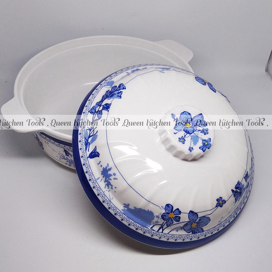 Mangkuk Tutup Melamin Original | Tempat Nasi dan Gulai | Wadah Saji