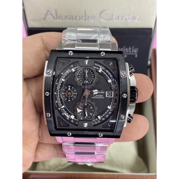 alexandre christie 6376mc pria silver ring hitam