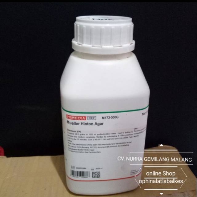 

Mueller Hinton Agar | Himedia M173-500G Kemasan : 100 gram