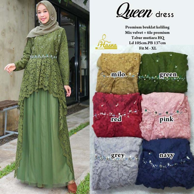 Queen maxy dress broklat premium