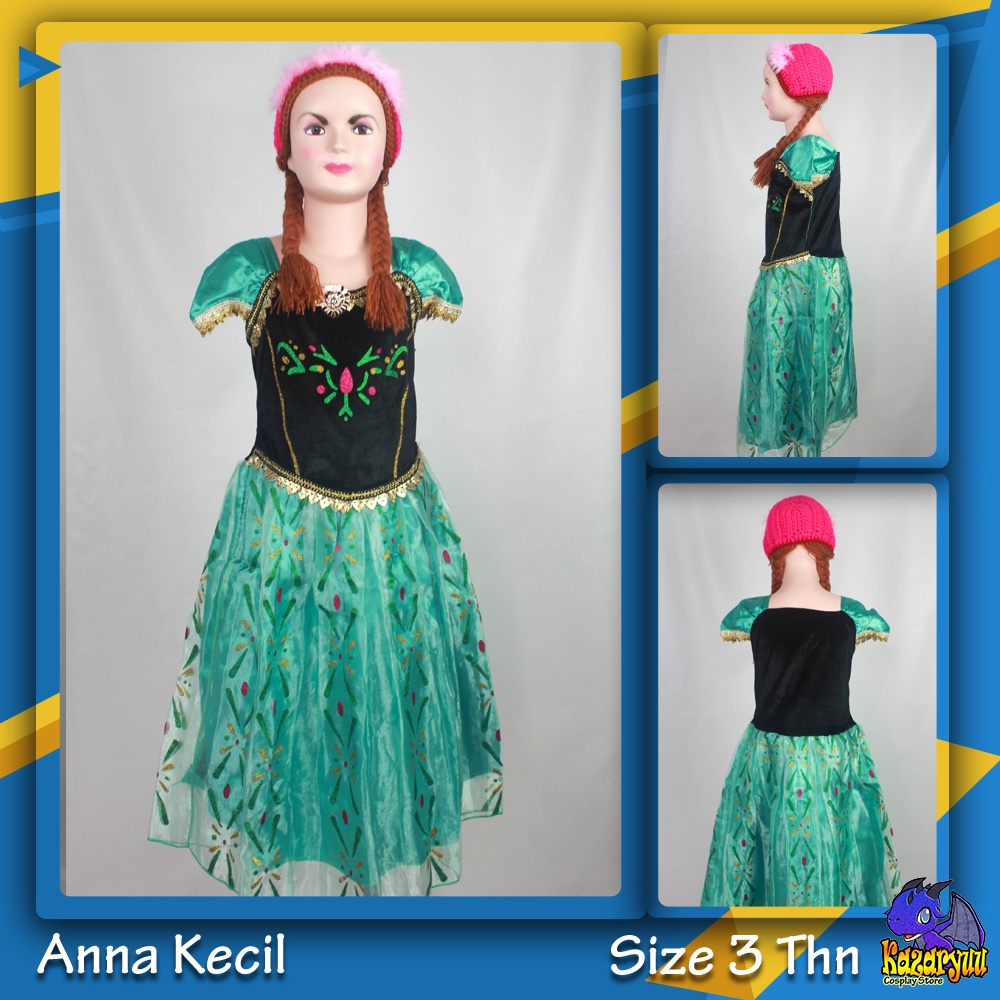 [RENTAL] Kostum Anna Frozen Anak