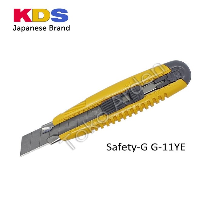 

Cuci Gudang Pisau Cutter Kds Safety-G G-11Ye / Kds Cutter - Made In Japan Bagus