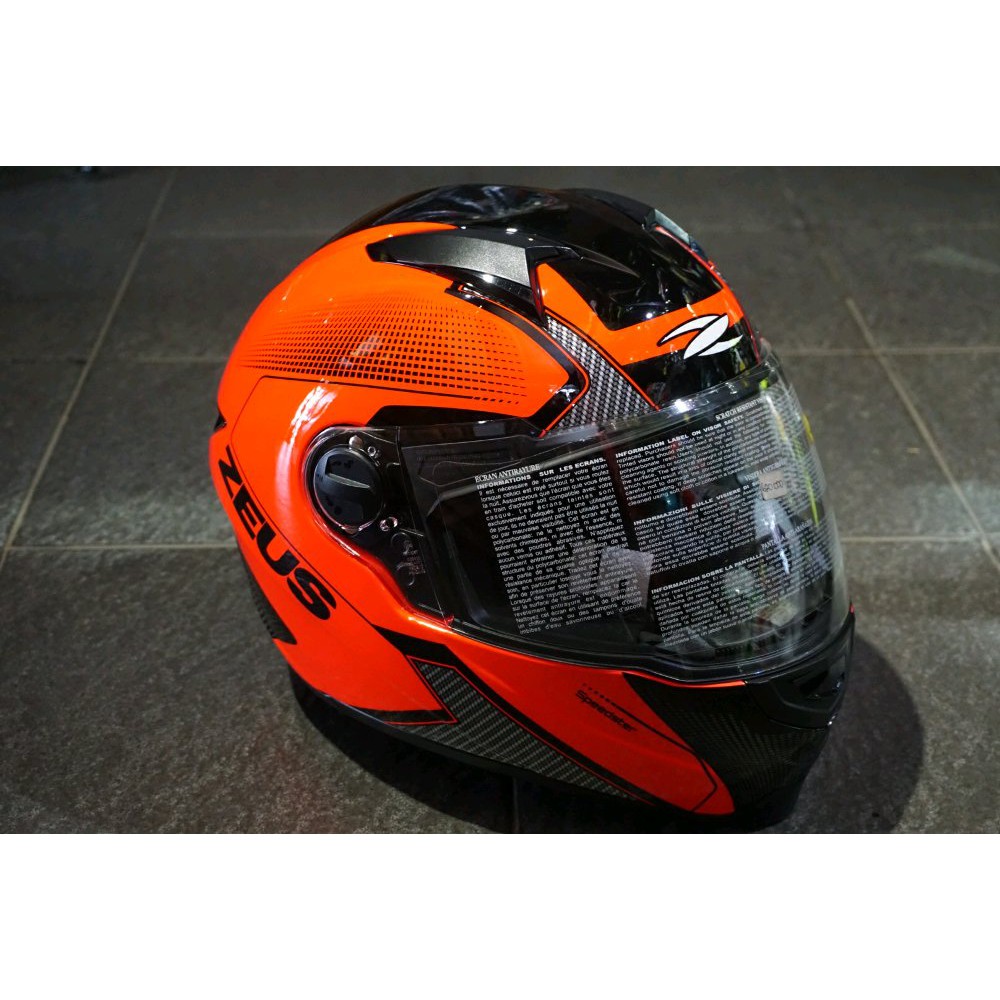 Zeus 811 Neon Orange AL6 Black Termurah