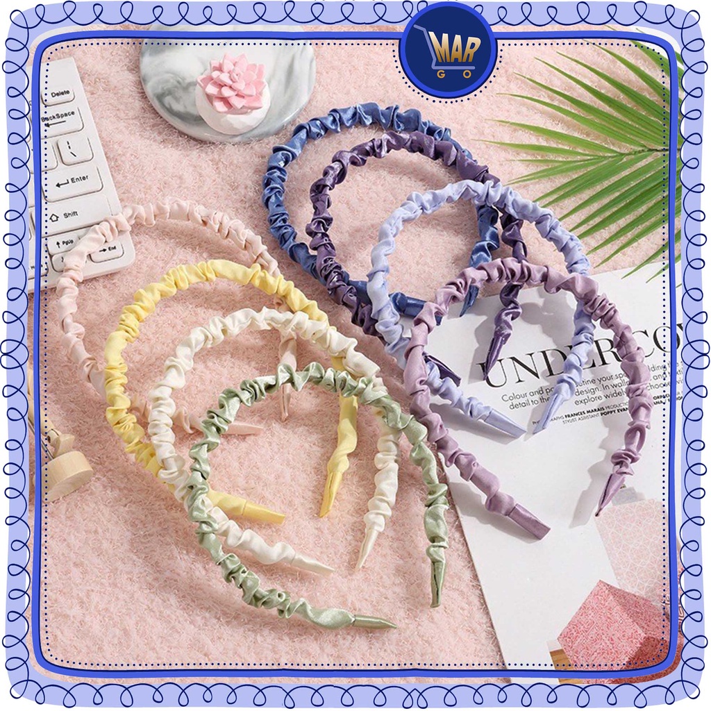 Bando Scrunchie Bando Serut Bando Satin Bando Kain