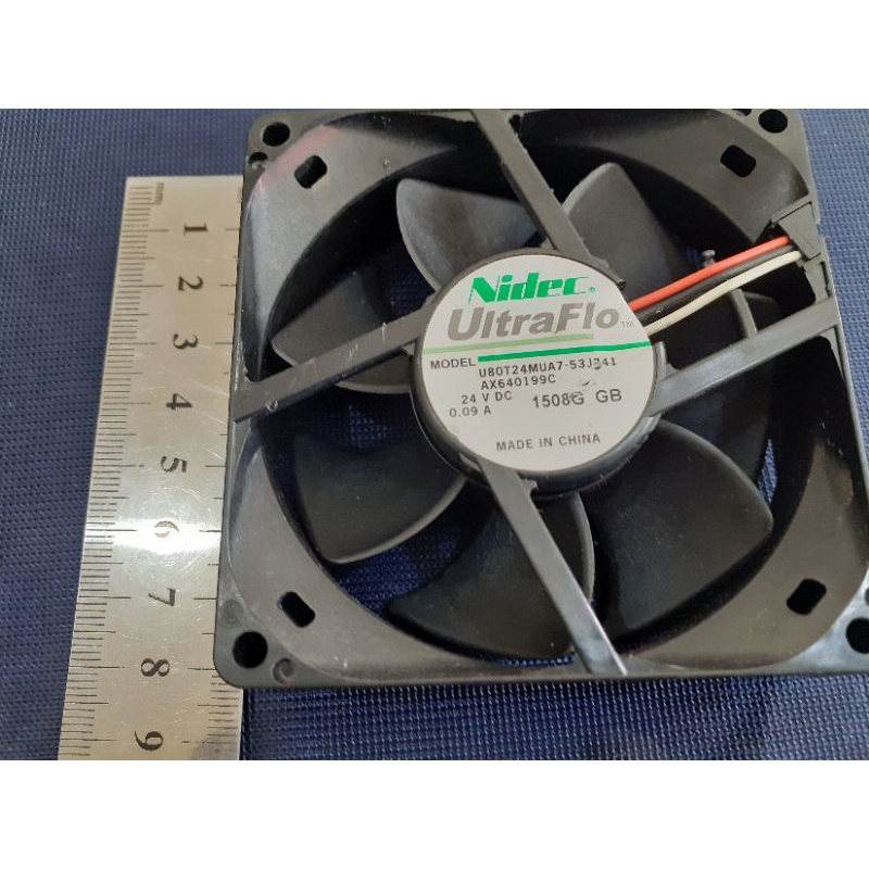 Fan kipas kulkas inverter 8x8cm 24V DC 0.09A original nidec