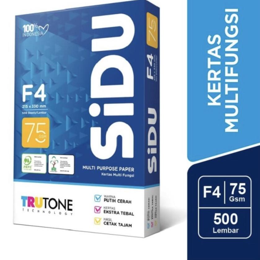 

Trendy SIDU F4 75 RIM Kertas HVS Folio Sinar Dunia 75 gs !