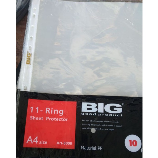 

POCKET BIG A4 / SHEET PROTECTOR / PLASTIK FILE A4