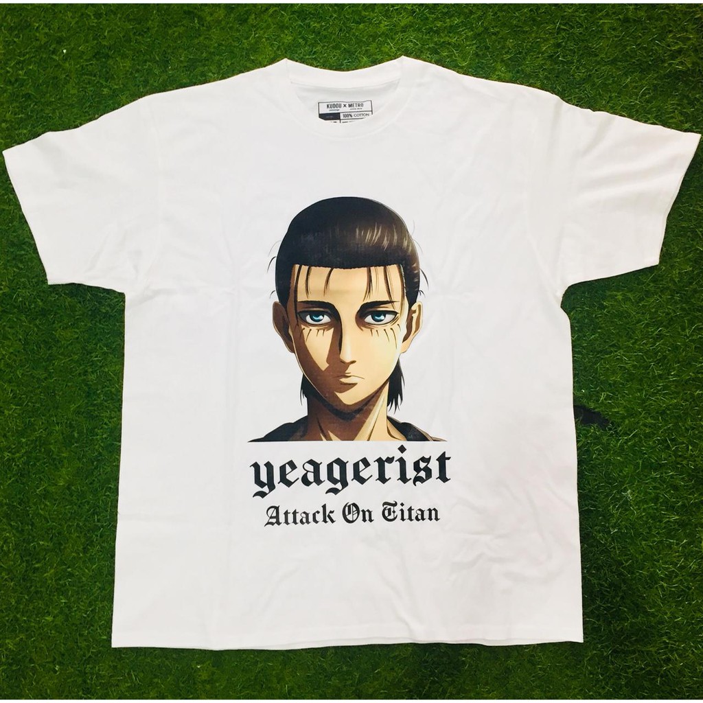 Tshirt Eren Yeagerist AOT White Anime Attack On Titan SNK Manga