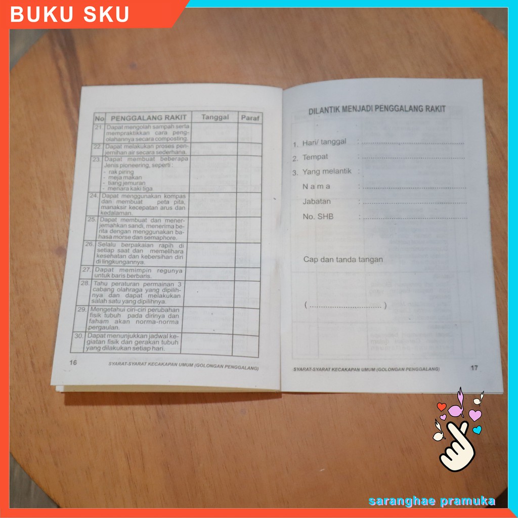 Buku Pramuka SKU Siaga Penggalang Penegak