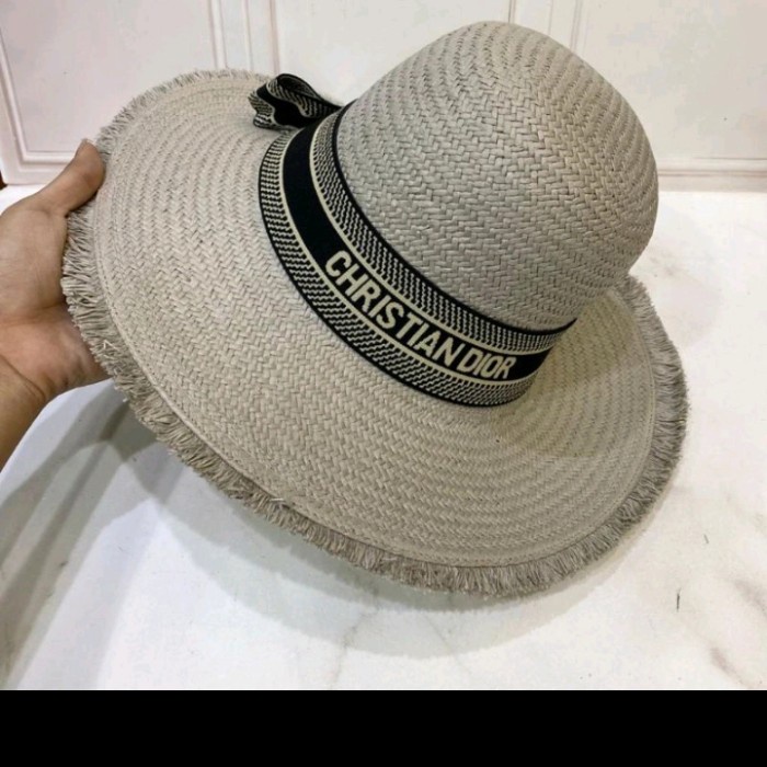 Jual Topi Pantai C Dior Mirror // Topi import
