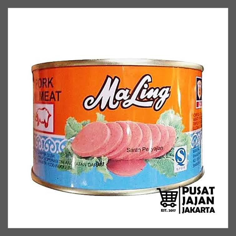 

Daging Ham Maling TTS Kaleng Besar 397 gr Canned Pork Luncheon Meat Kornet Babi Import