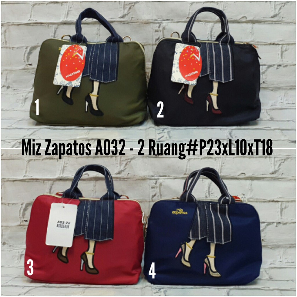 TAS HAND BAG WANITA MIS ZAPATOS 2 FUNGSI - TAS SELEMPANG