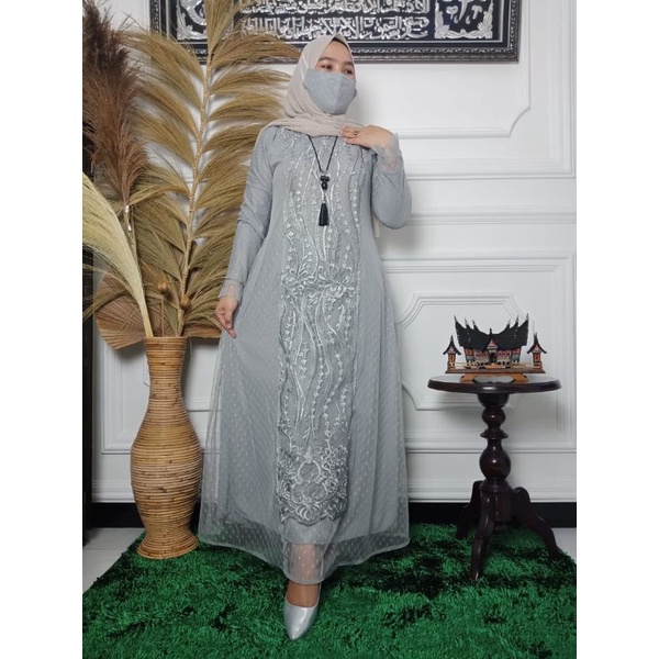 NEW GAMIS SALVINA DRES//GAMIS PESTA//KEBAYA BROKAT//KEBAYA NEWAH//BY JANNAH KEBAYA