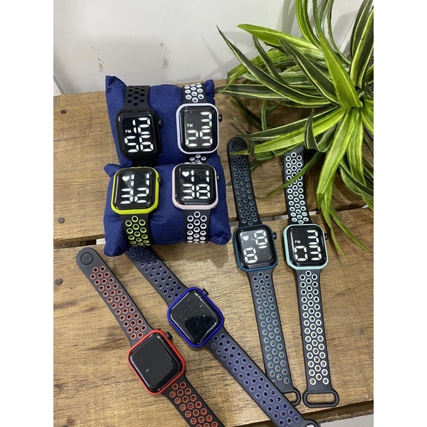 PROMO PAKET DAPAT 6 USAHA JAM LED APPLE WATCH