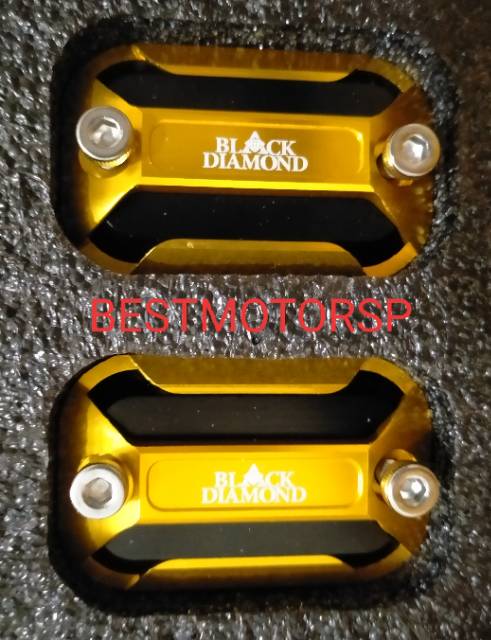 Cover Tutup Minyak Rem Yamaha Nmax Aerox Lexi Black Diamond CNC