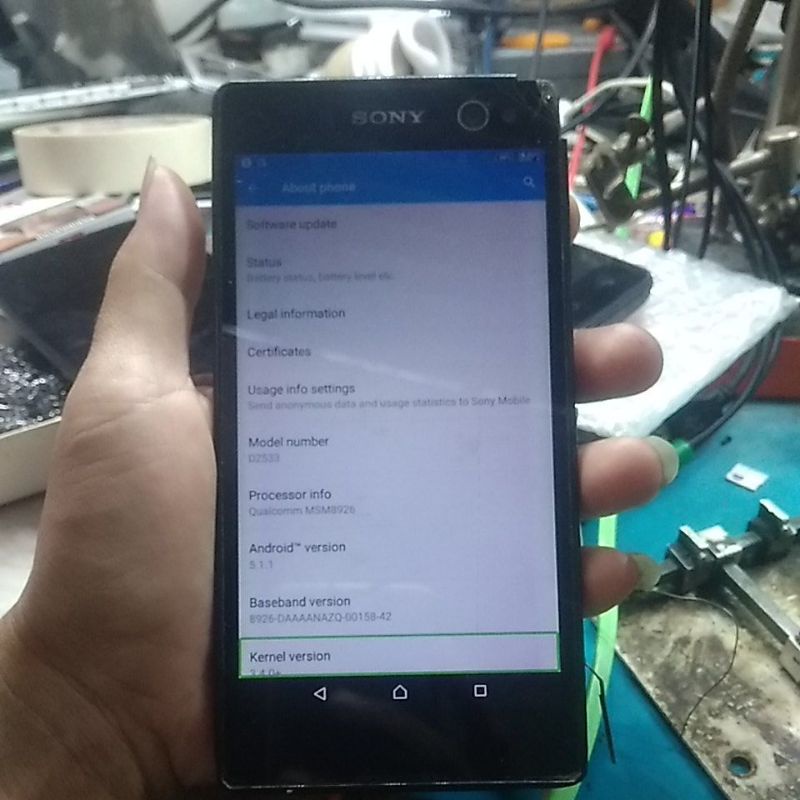 MESIN SONY D2533 NORMAL