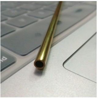 Pipa kapiler kuningan / brass Tube OD 6 5 4 3 2 mm tebal 0.5 mm panjang