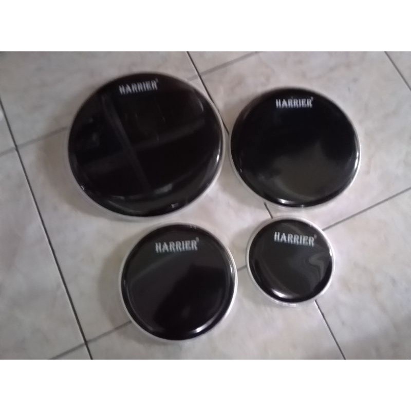 Drum head membran hitam import 6 inch untuk tom/oktoban perkusi