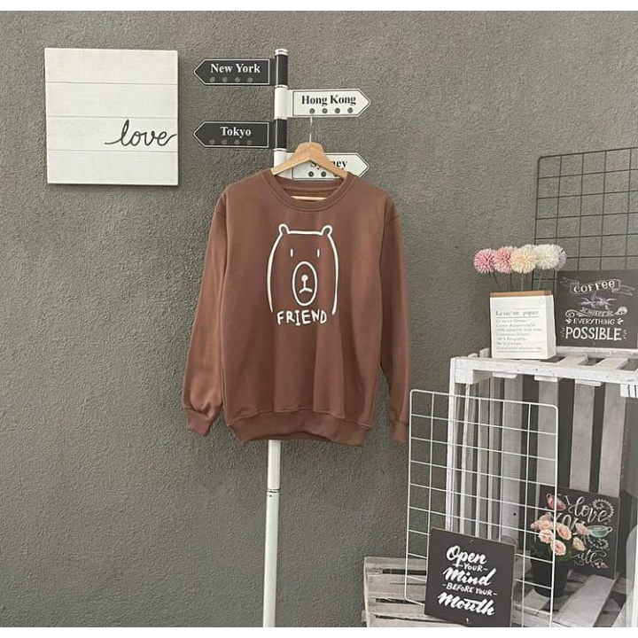 Sweater Pria Grosir Terkeren Berkualitas - Bear Friend