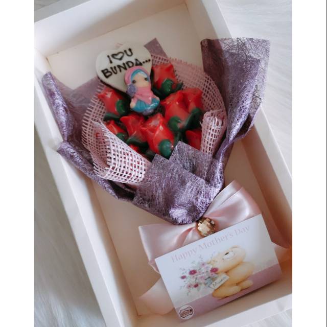 .Buket bunga dari coklat untuk Hari ibu mother's day (ds bgr)