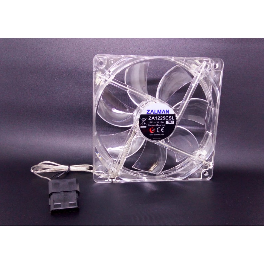Kipas Fan Cassing LED Zalman 12cm Blue