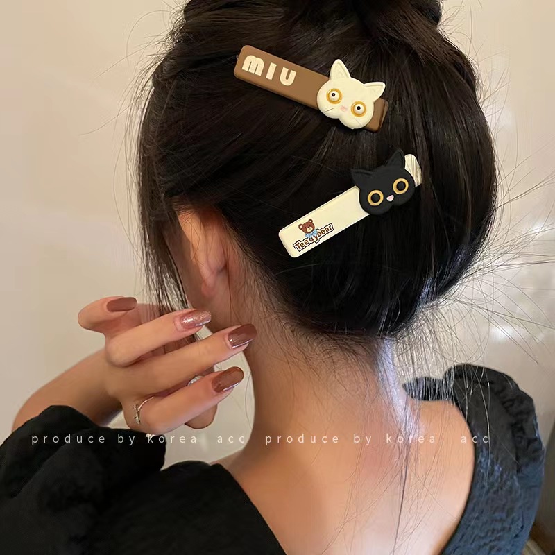 Jepit Rambut Lucu Motif Beruang Kekinian Gaya Retro Korean Fashion Import