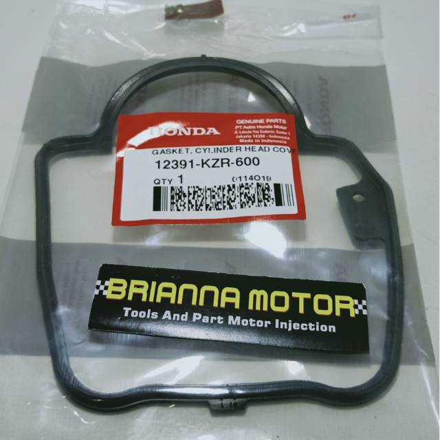 GASKET HEAD COVER VARIO 125 VARIO 150 ORI HONDA 12391 KZR 600
