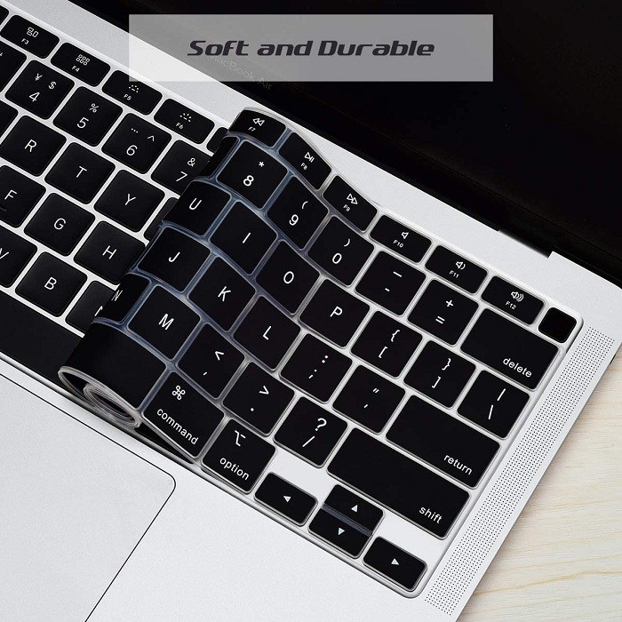 Silicone Keyboard Cover Macbook Air 13 Inch A2179 Touch ID Retina 2020 black