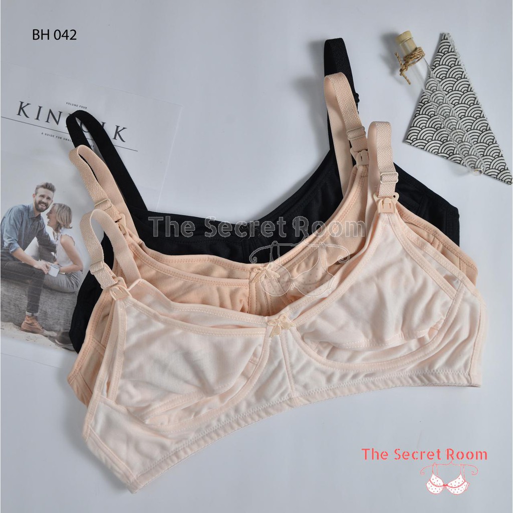 BRA BH MENYUSUI 042 I TANPA KAWAT I CUP B BESAR | TANPA BUSA I SIZE 36-40 | BAHAN KATUN