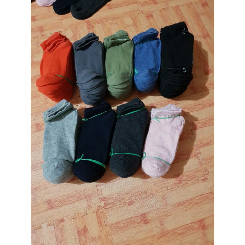 Kaos Kaki Pendek Semata Kaki Polos Casual Murah (Ankle Sock) Kaos Kaki Olahraga Jogging, Senam, Sport, Lari