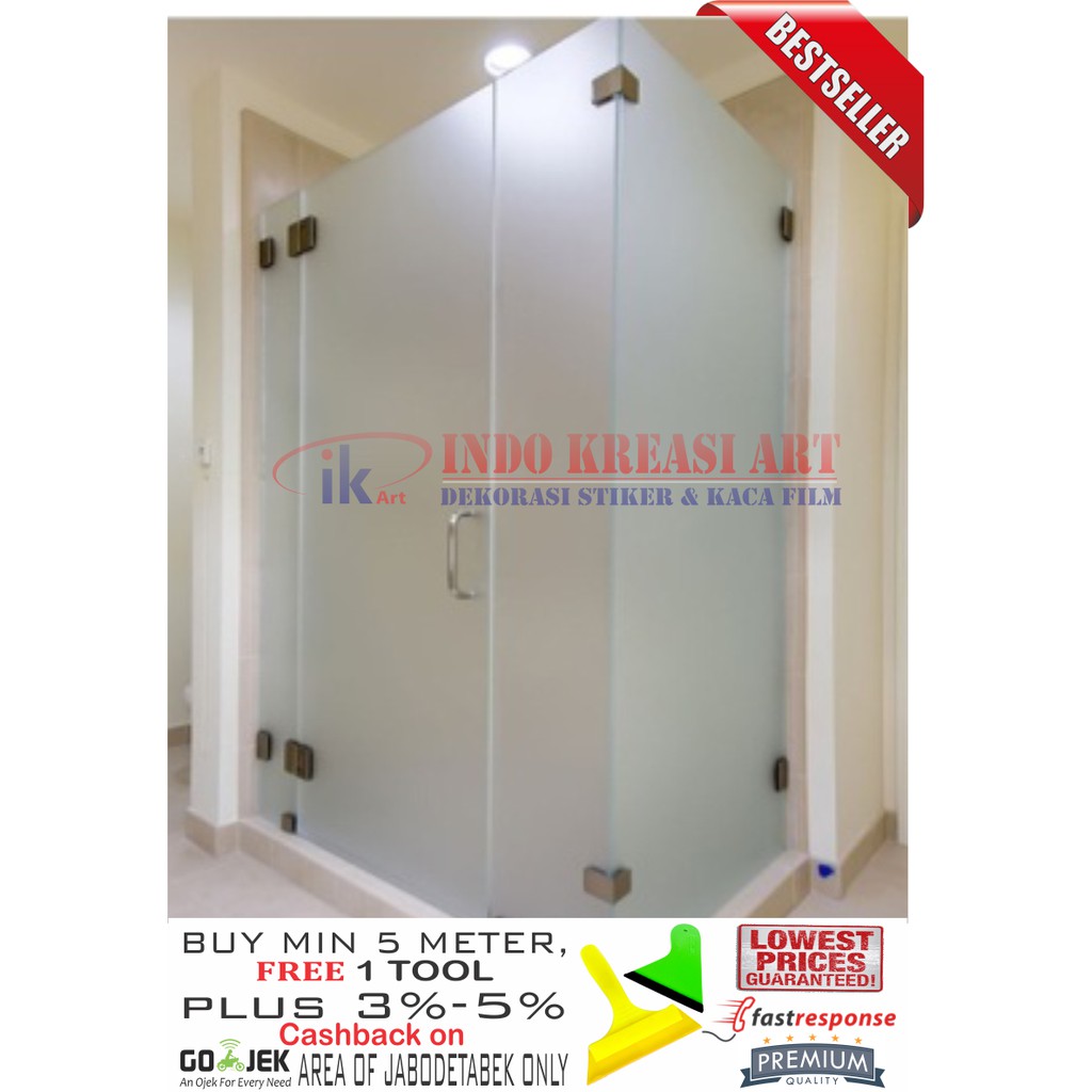 STICKER KACA SANDBLAST 152 150 STIKER KACA FILM SANDBLAST SUNBLAST SUNGLASS BURAM ES