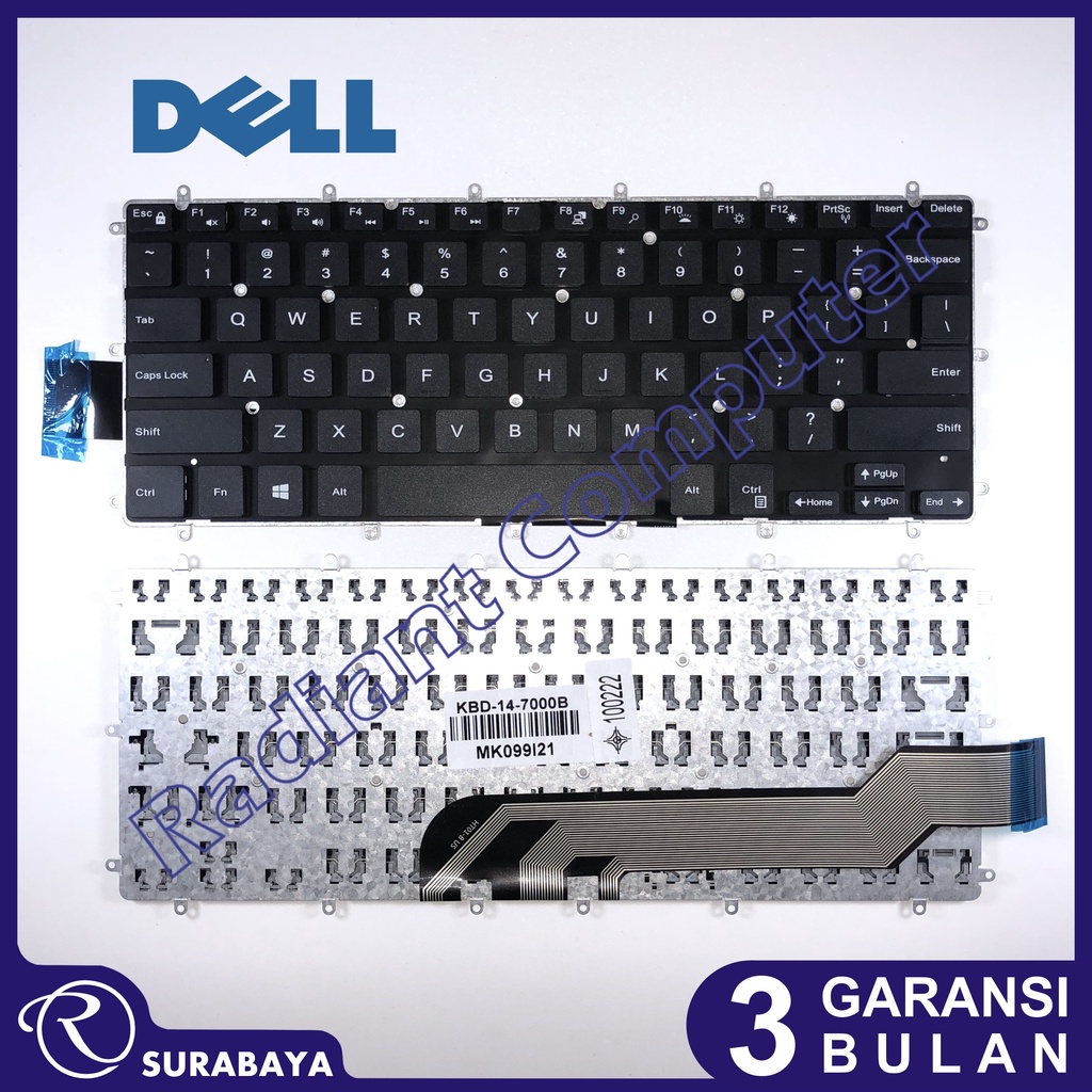 Keyboard Dell Inspiron 14-7000 7460 7466 7467 7472 No Backlight