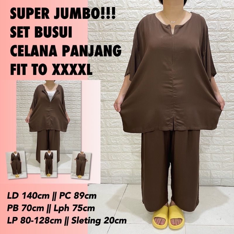 SETELAN CELANA PANJANG RAYON TWILL PREMIUM FIT TO 4XL BIG SIZE REAL PICT|BUSUI