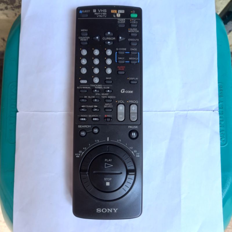 Remote SONY VHS Player VTR - TV Original . RMT - V164 .