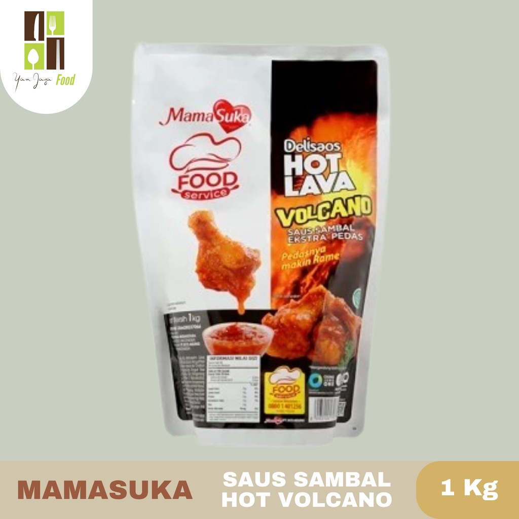 Mamasuka Hot Volcano Saus Sambal Pedas Delisaos [1Kg/260g/130g]