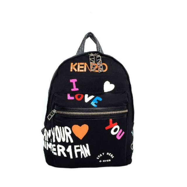 Kenzo i love you backpack tas ori original