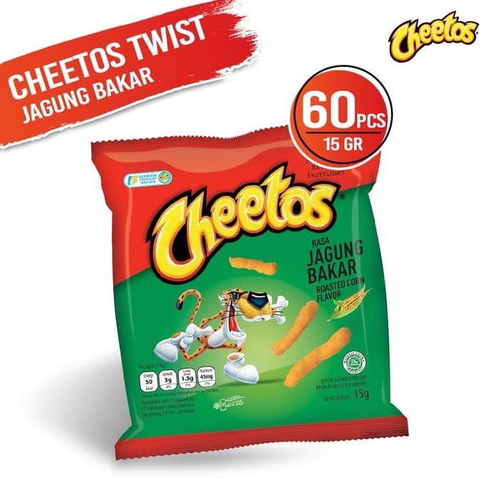 

TERLARIS Cheetos chiki rasa jagung bakar 15 gram ( 1 renceng isi 10 pcs )