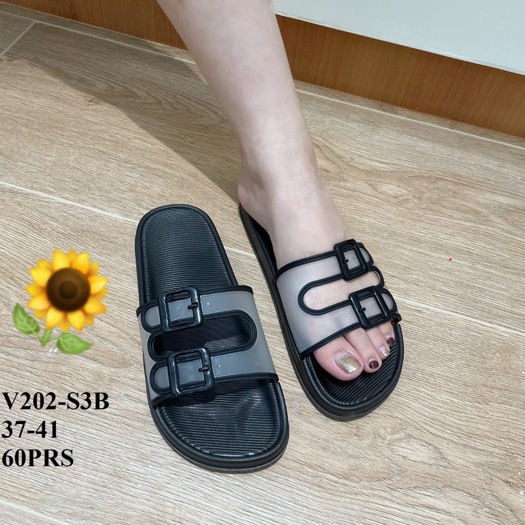 Sandal Karet Jelly Wedges Wanita import Model Terbaru Original Kekinian by AGUNG STYLE Balance V202-S3B