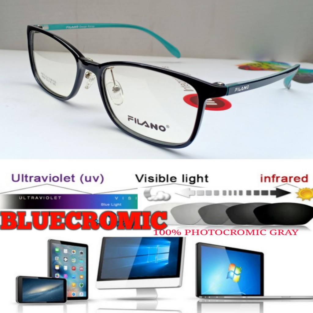 Kacamata photocromic bluray Pria wanita