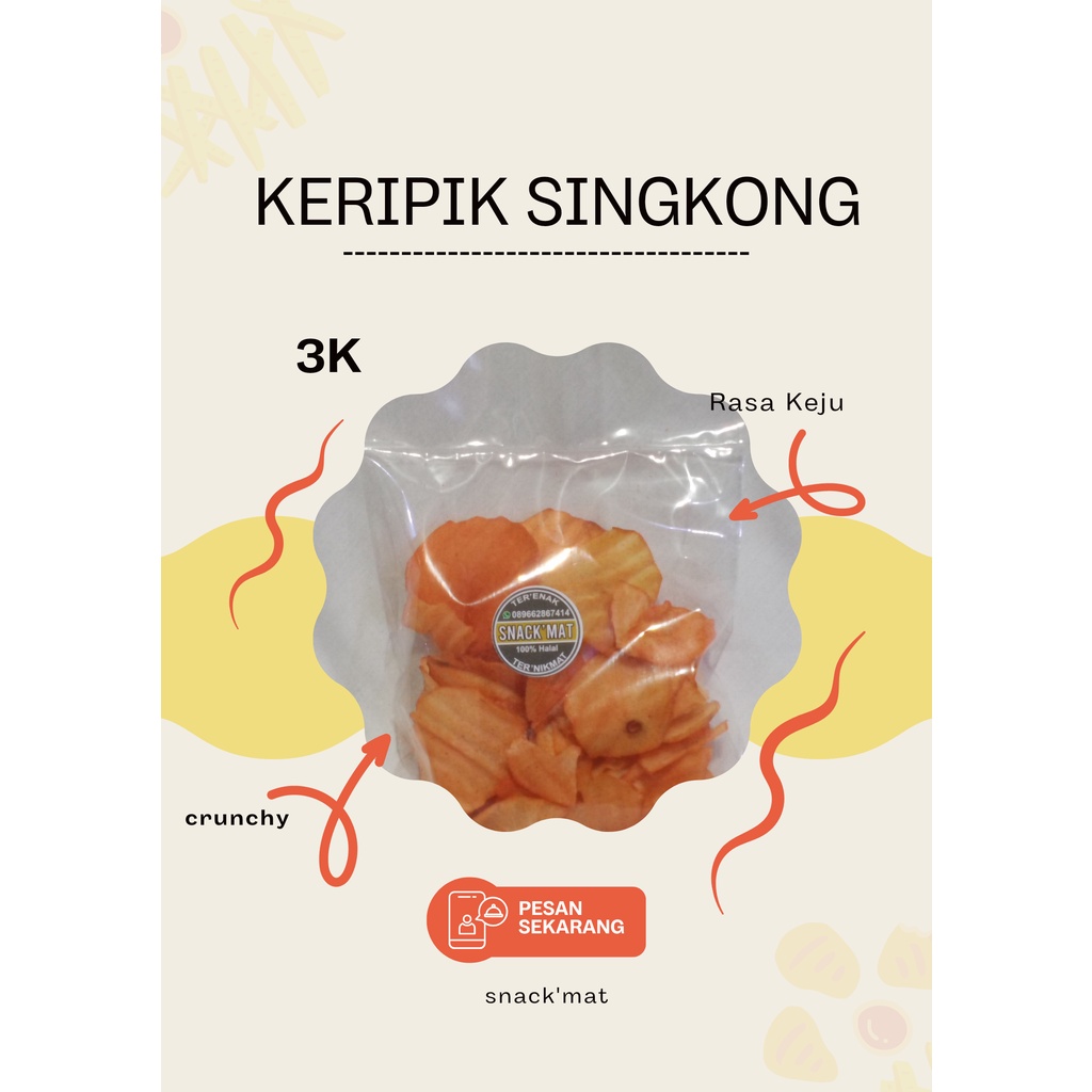 

Snack'Mat - Keripik Singkong Keju