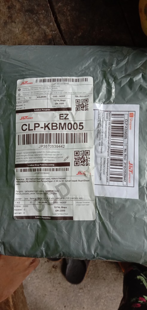 Batik Couple Keluarga Motif Dimensi Abu Sarimbit Batik Asli Pekalongan