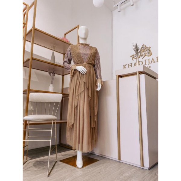 [COD]GAUN MARYAM/GAUN PESTA MEWAH/TILLE PREMIUN/100%ORIGINAL