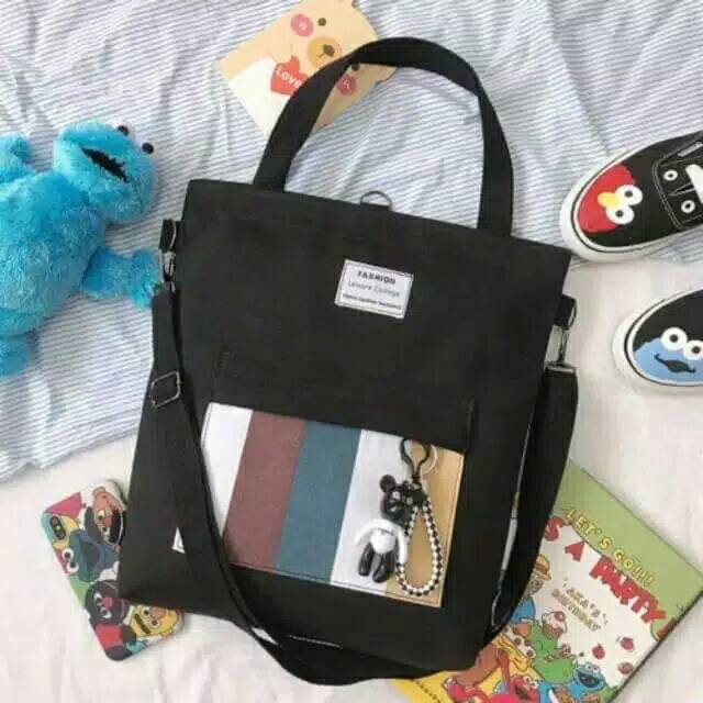 TOTEBAG / TOTE BAG KPOP 2IN1 RANSEL &amp; SELEMPANG