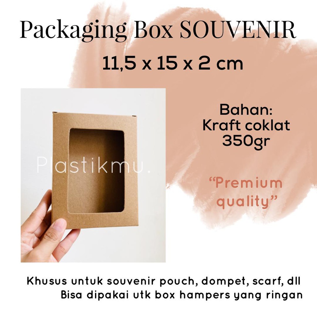 

BOX SOUVENIR PACKING KARDUS JENDELA (BOX A) 11,5x15x2 cm