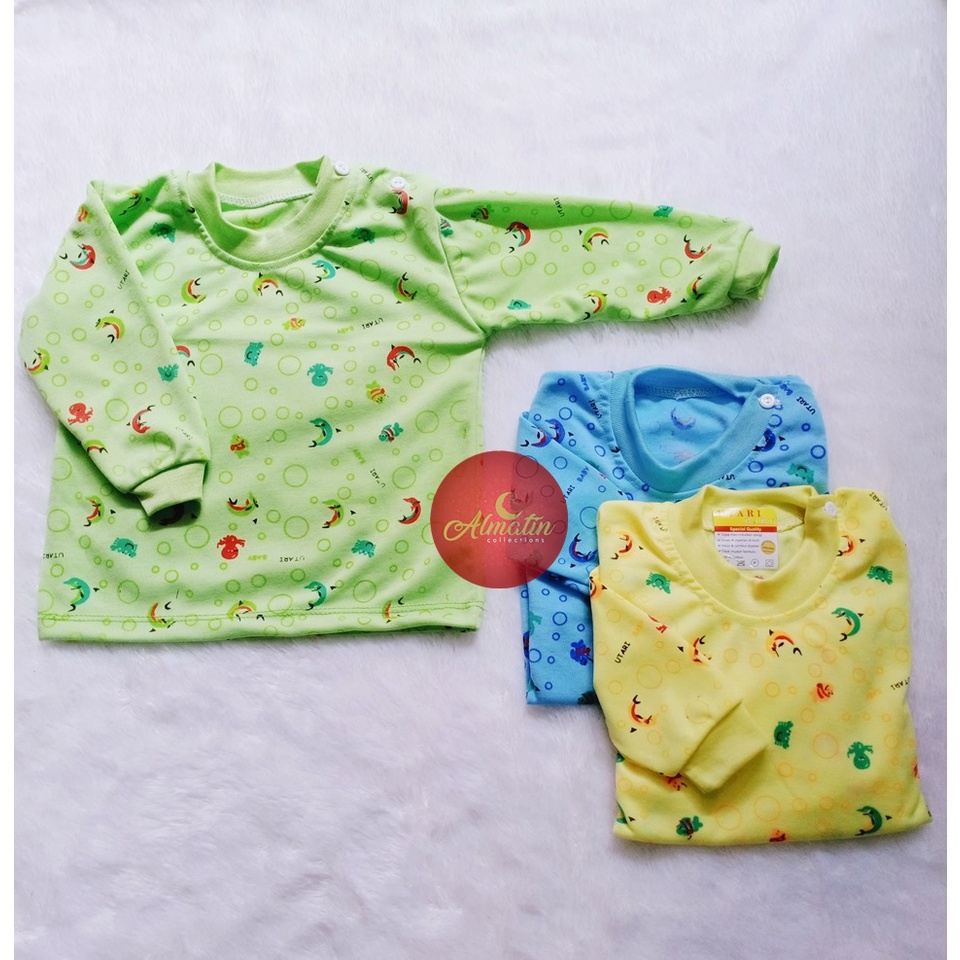 Atasan Baju Anak / Baju Bayi Kancing Pundak / Atasan Panjang Anak