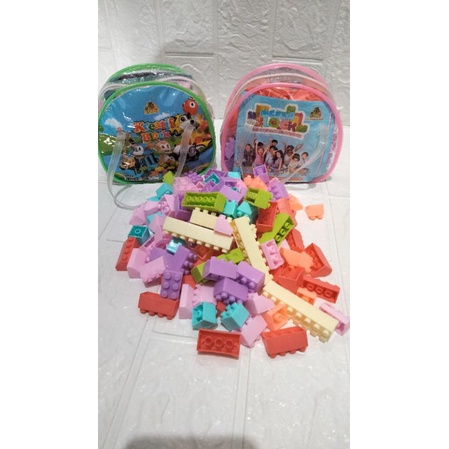 mainan block#balok bongkar pasang#mainan balok plastik