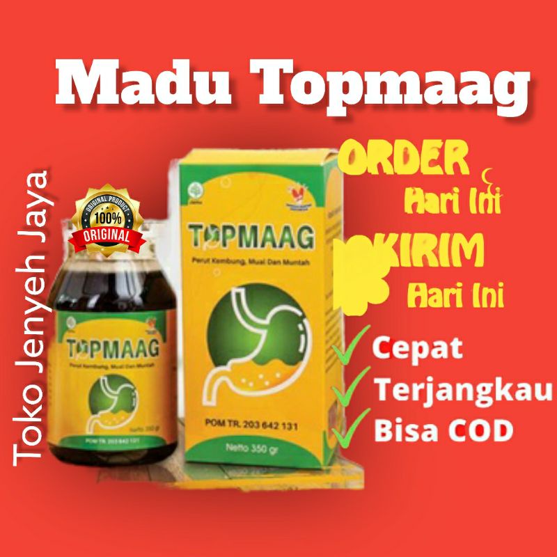 Madu Vitagerd / Madu Topmaag Obat Maag Asam Lambung Perut mual Kembung Maag Kronis Gerd Top Mag Madu Biomaag