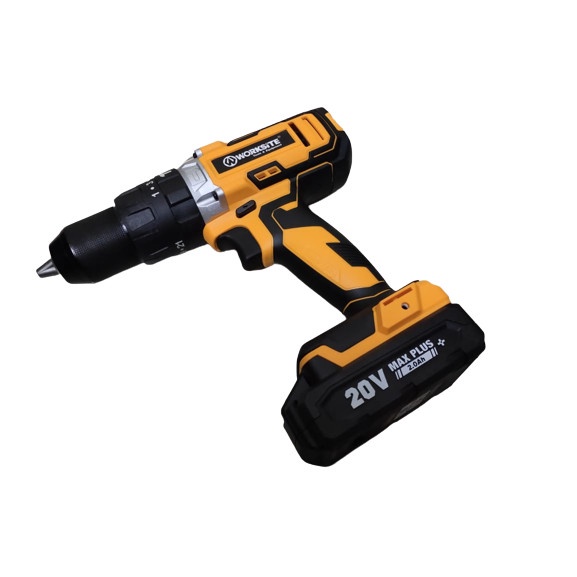 MESIN BOR CORDLESS HAMMER 20V WORKSITE CD334H/Mesin Bor Baterai Tangan Cordless Hammer Drill 13mm Portable Model Nrt BERKUALITAS